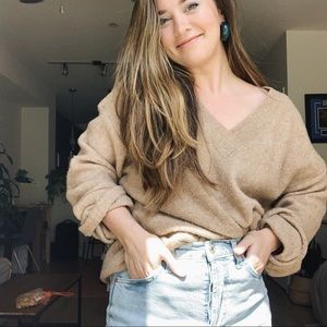 Comfy, COZY tan sweater! Oversized and soft.